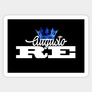 logo, augusto re, black Sticker